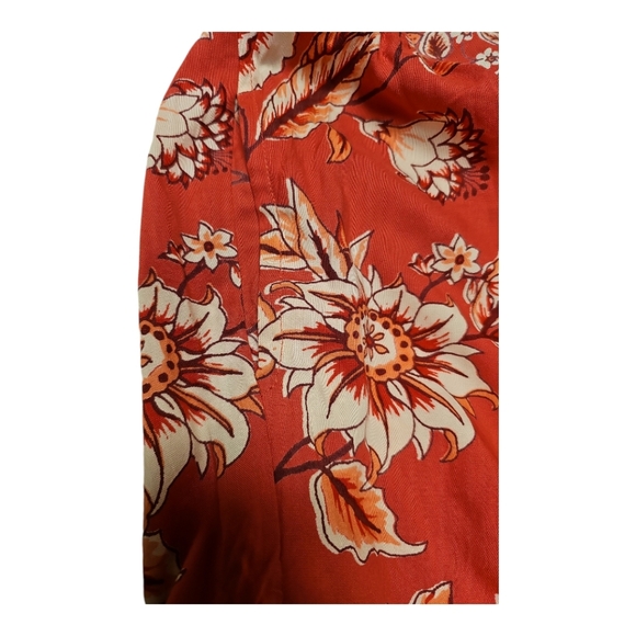 Eclipse Floral Red Jumpsuit - Picture 5 of 8